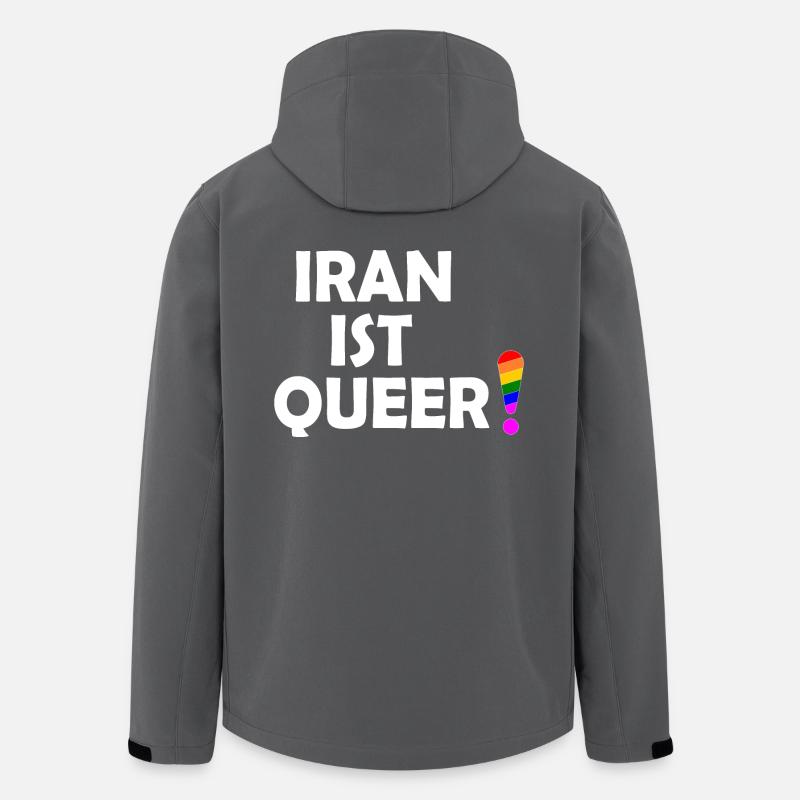 Iran ist queer - Recycelte Männer Softshell-Jacke von Stanley/Stella - Anthrazit