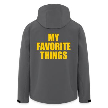 my favorite things - Recycelte Männer Softshell-Jacke von Stanley/Stella - Anthrazit - Hinten - AI Model Male 185 light (185cm)