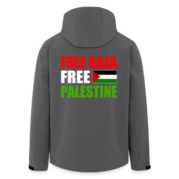 Free gaza free palestine - Recycelte Männer Softshell-Jacke von Stanley/Stella - Anthrazit - Hinten - AI Model Male 185 light (185cm)