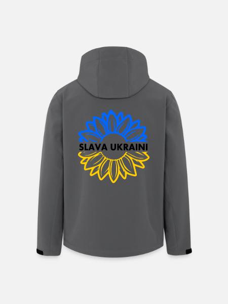 Slava ukraini - Recycelte Männer Softshell-Jacke von Stanley/Stella - Anthrazit