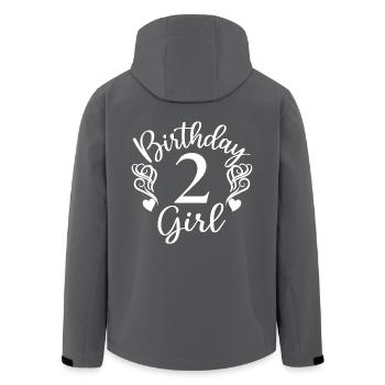 2. Geburtstagskind, 2 Jahre altes Geschenk für Kinder - Recycelte Männer Softshell-Jacke von Stanley/Stella - Anthrazit - Hinten - AI Model Male 185 light (185cm)
