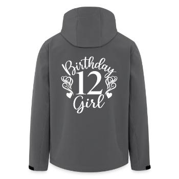 12. Geburtstag Mädchen, 12 Jahre alt Geschenk für Kinder - Recycelte Männer Softshell-Jacke von Stanley/Stella - Anthrazit - Hinten - AI Model Male 185 light (185cm)
