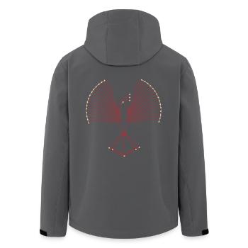 Phoenix - Recycelte Männer Softshell-Jacke von Stanley/Stella - Anthrazit - Hinten - AI Model Male 185 light (185cm)