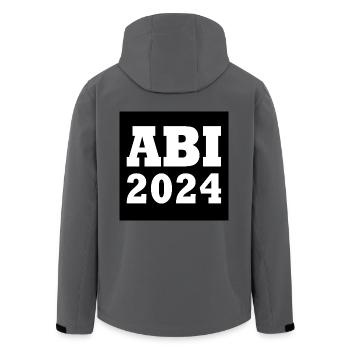 Abi 2024 - Recycelte Männer Softshell-Jacke von Stanley/Stella - Anthrazit - Hinten - AI Model Male 185 light (185cm)