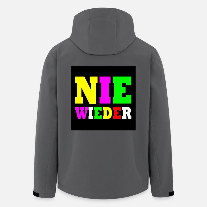 Nie wieder - Recycelte Männer Softshell-Jacke von Stanley/Stella - Anthrazit