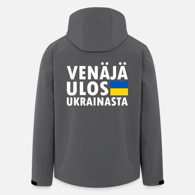 venäjä ulos ukrainasta - Veste softshell homme en polyester recyclé Stanley/Stella - charbon