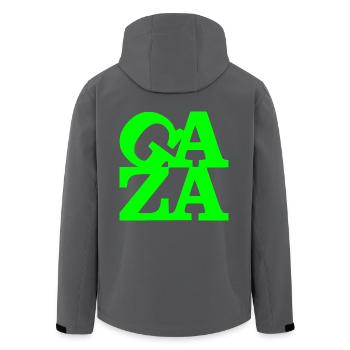 Gaza - Recycelte Männer Softshell-Jacke von Stanley/Stella - Anthrazit - Hinten - AI Model Male 185 light (185cm)