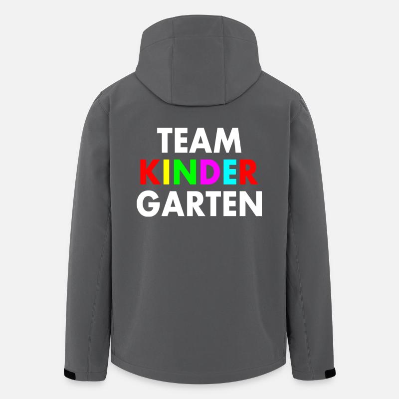 Team kindergarten - Men’s Recycled Softshell Jacket by Stanley/Stella - anthracite