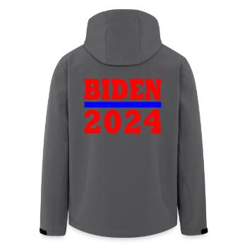 Joe biden 2024 - Recycelte Männer Softshell-Jacke von Stanley/Stella - Anthrazit - Hinten - AI Model Male 185 light (185cm)