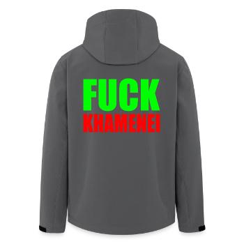Fuck khamenei Chamenei - iran - Recycelte Männer Softshell-Jacke von Stanley/Stella - Anthrazit - Hinten - AI Model Male 185 light (185cm)