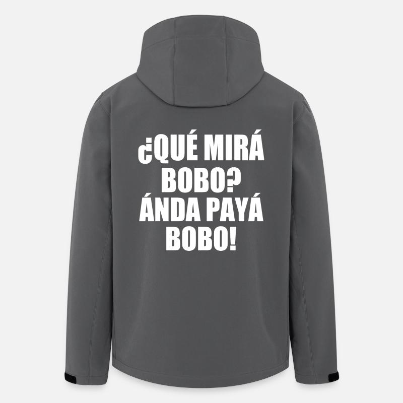 que mira bobo - Veste softshell homme en polyester recyclé Stanley/Stella - charbon
