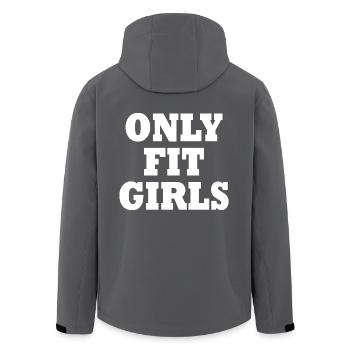 Only fit girls - Recycelte Männer Softshell-Jacke von Stanley/Stella - Anthrazit - Hinten - AI Model Male 185 light (185cm)