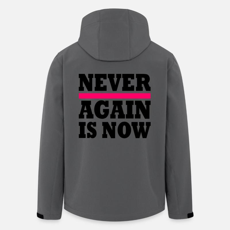 Never again is now - Men’s Recycled Softshell Jacket by Stanley/Stella - anthracite