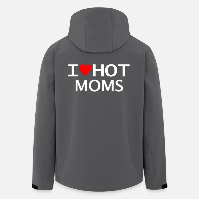 I love hot moms - Men’s Recycled Softshell Jacket by Stanley/Stella - anthracite