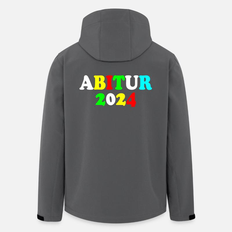 Abitur 2024 - Recycelte Männer Softshell-Jacke von Stanley/Stella - Anthrazit