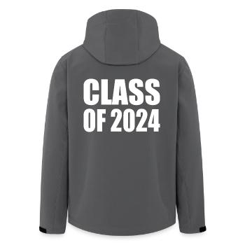 Class of 2024 - Recycelte Männer Softshell-Jacke von Stanley/Stella - Anthrazit - Hinten - AI Model Male 185 light (185cm)