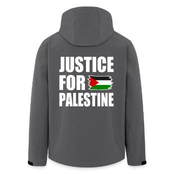 Justice for palestine - Recycelte Männer Softshell-Jacke von Stanley/Stella - Anthrazit - Hinten - AI Model Male 185 light (185cm)