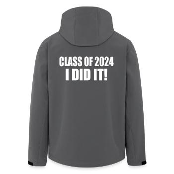 class of 2024 - Recycelte Männer Softshell-Jacke von Stanley/Stella - Anthrazit - Hinten - AI Model Male 185 light (185cm)