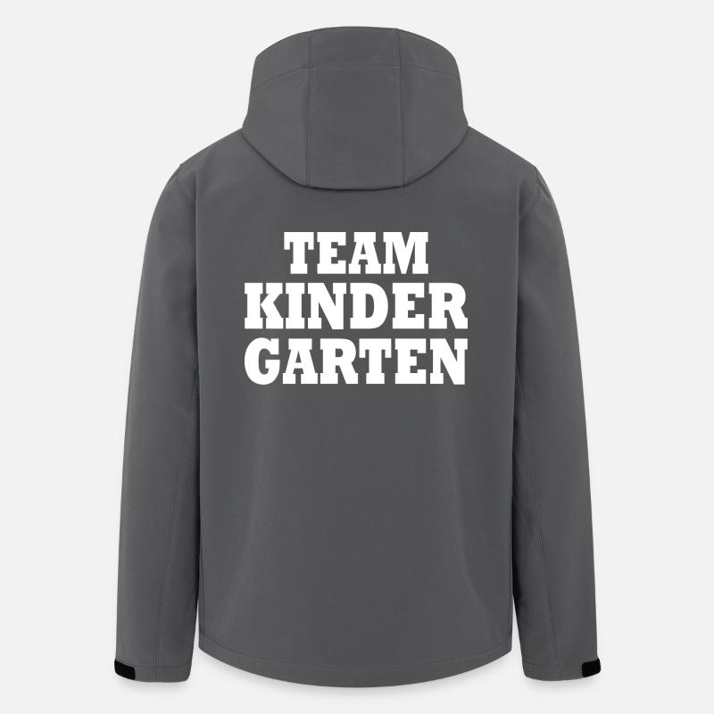 Team kindergarten - Recycelte Männer Softshell-Jacke von Stanley/Stella - Anthrazit