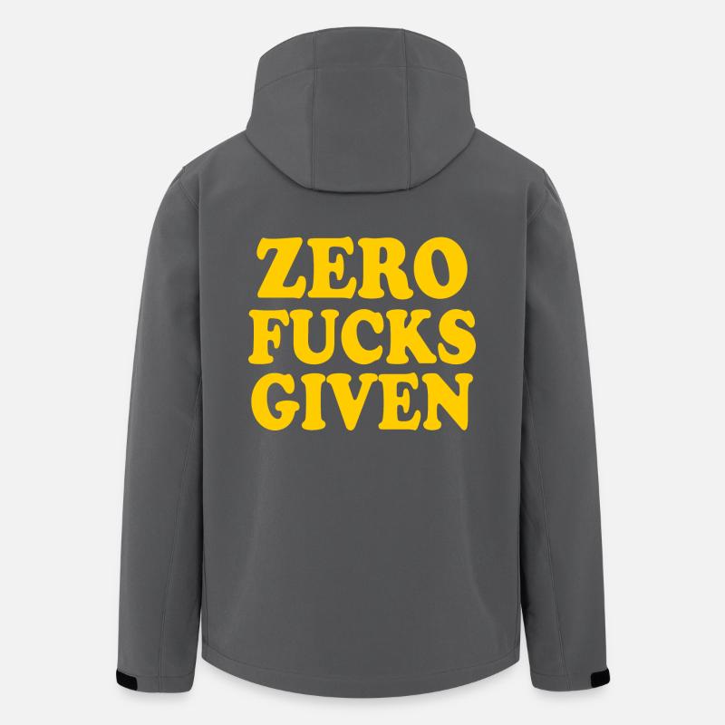 Zero fucks given - Men’s Recycled Softshell Jacket by Stanley/Stella - anthracite