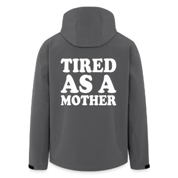 Tired as a mother - Recycelte Männer Softshell-Jacke von Stanley/Stella - Anthrazit - Hinten - AI Model Male 185 light (185cm)