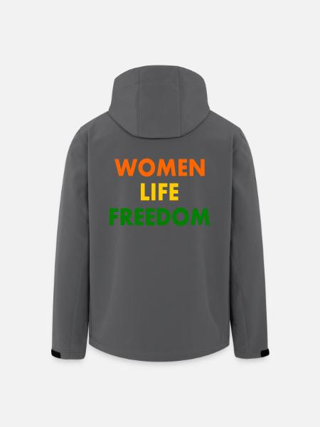 Women life freedom iran - Recycelte Männer Softshell-Jacke von Stanley/Stella - Anthrazit