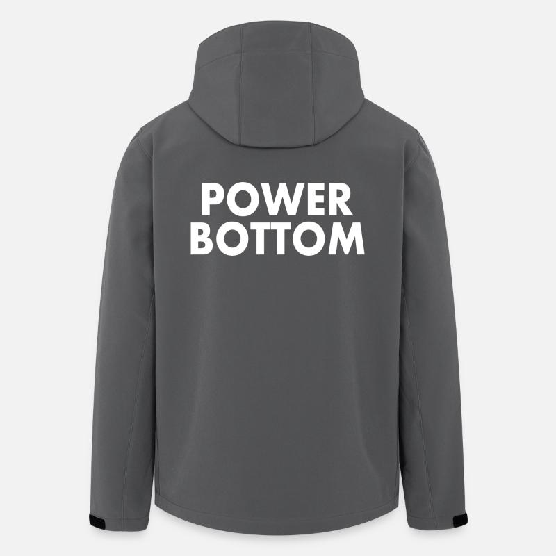 Power bottom - Veste softshell homme en polyester recyclé Stanley/Stella - charbon