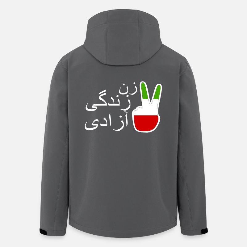 Jin jiyan azadi زن زندگی آزادی - Men’s Recycled Softshell Jacket by Stanley/Stella - anthracite
