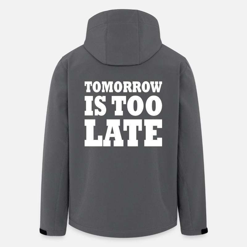 Tomorrow is too late - Recycelte Männer Softshell-Jacke von Stanley/Stella - Anthrazit