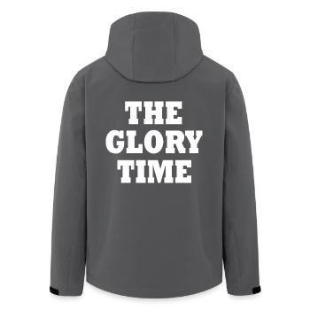 The glory time - Recycelte Männer Softshell-Jacke von Stanley/Stella - Anthrazit - Hinten - AI Model Male 185 light (185cm)