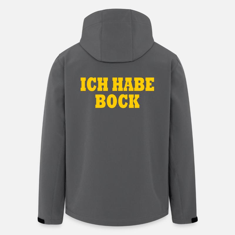 Ich habe bock - Recycelte Männer Softshell-Jacke von Stanley/Stella - Anthrazit