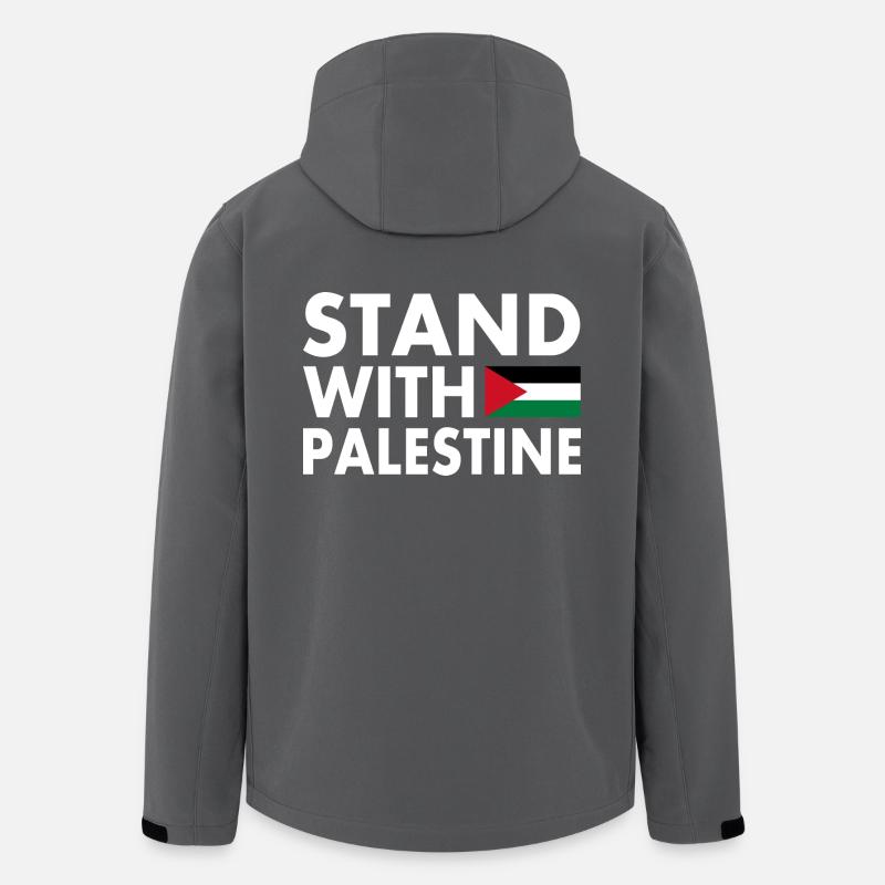 Palestina - Recycelte Männer Softshell-Jacke von Stanley/Stella - Anthrazit