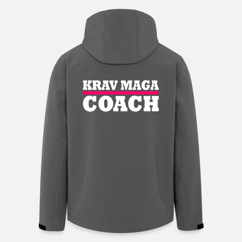 Krav maga - Veste softshell homme en polyester recyclé Stanley/Stella - charbon