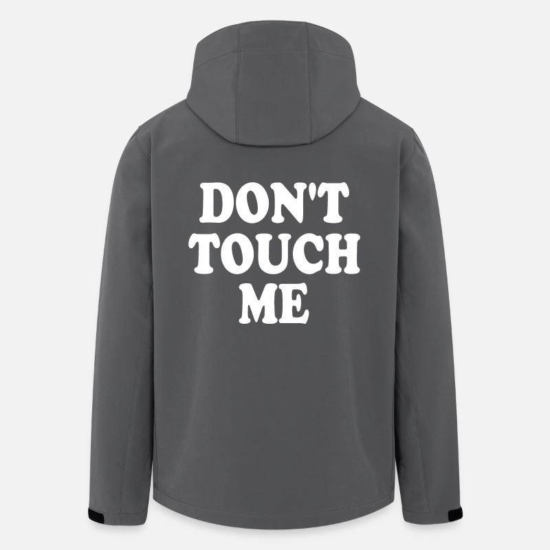 Dont touch me - Veste softshell homme en polyester recyclé Stanley/Stella - charbon
