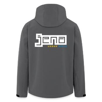 Jena Urban Style - Recycelte Männer Softshell-Jacke von Stanley/Stella - Anthrazit - Hinten - AI Model Male 185 light (185cm)