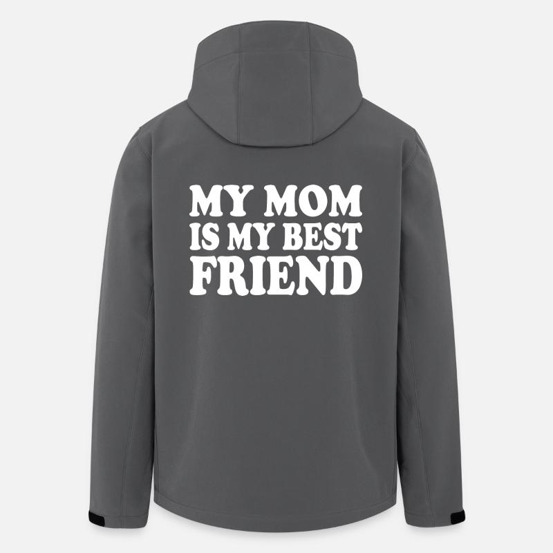 my mom is my best friend - Recycelte Männer Softshell-Jacke von Stanley/Stella - Anthrazit