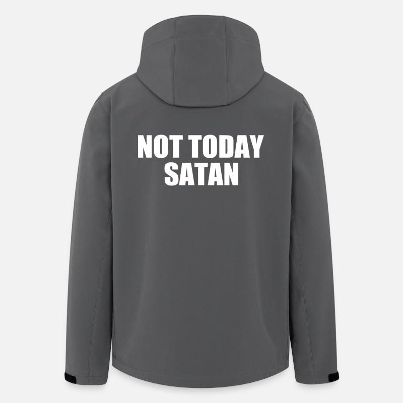 Not today satan - Veste softshell homme en polyester recyclé Stanley/Stella - charbon
