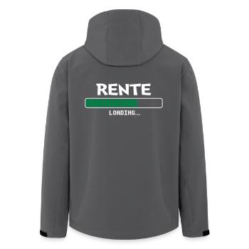 Rente loading Ladebalken - Recycelte Männer Softshell-Jacke von Stanley/Stella - Anthrazit - Hinten - AI Model Male 185 light (185cm)