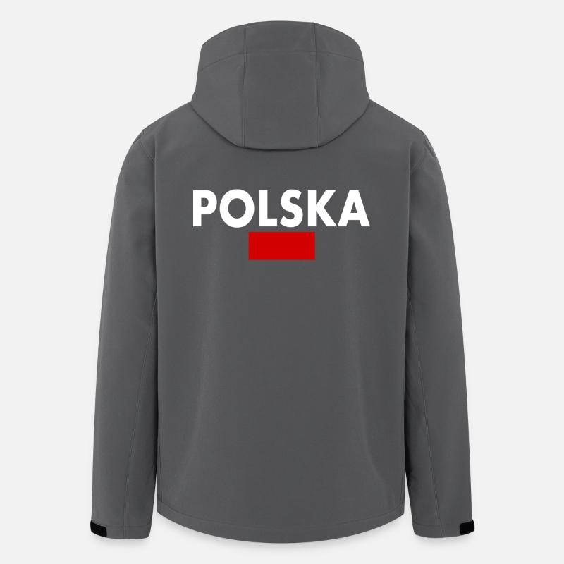 Polska - Recycelte Männer Softshell-Jacke von Stanley/Stella - Anthrazit