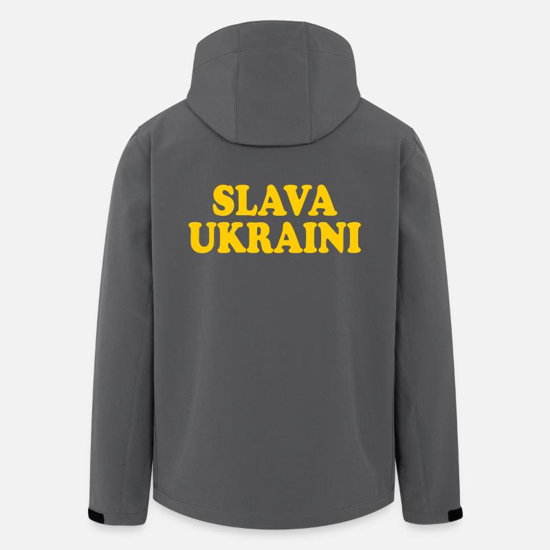 Slava ukraini - Recycelte Männer Softshell-Jacke von Stanley/Stella - Anthrazit