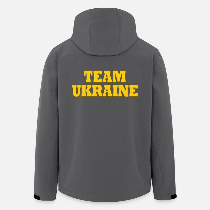 ukraine - Recycelte Männer Softshell-Jacke von Stanley/Stella - Anthrazit