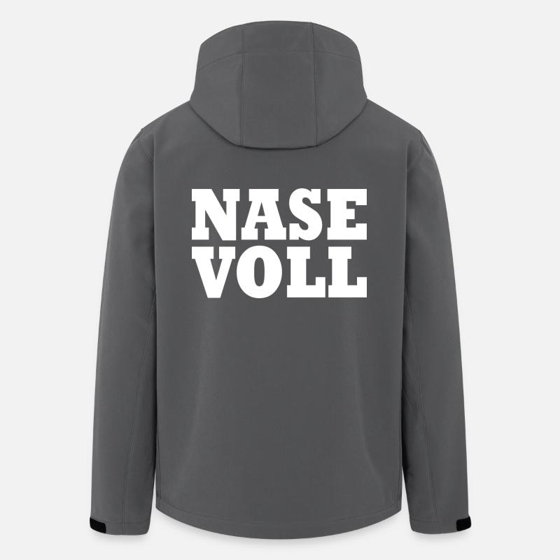 Nase voll - Recycelte Männer Softshell-Jacke von Stanley/Stella - Anthrazit