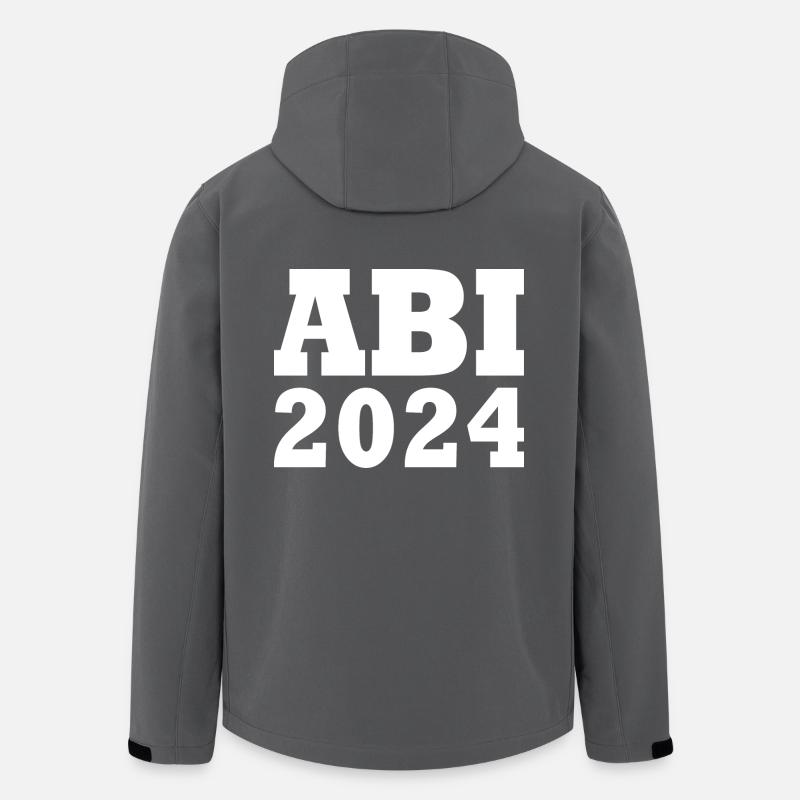 Abi 2024 - Recycelte Männer Softshell-Jacke von Stanley/Stella - Anthrazit