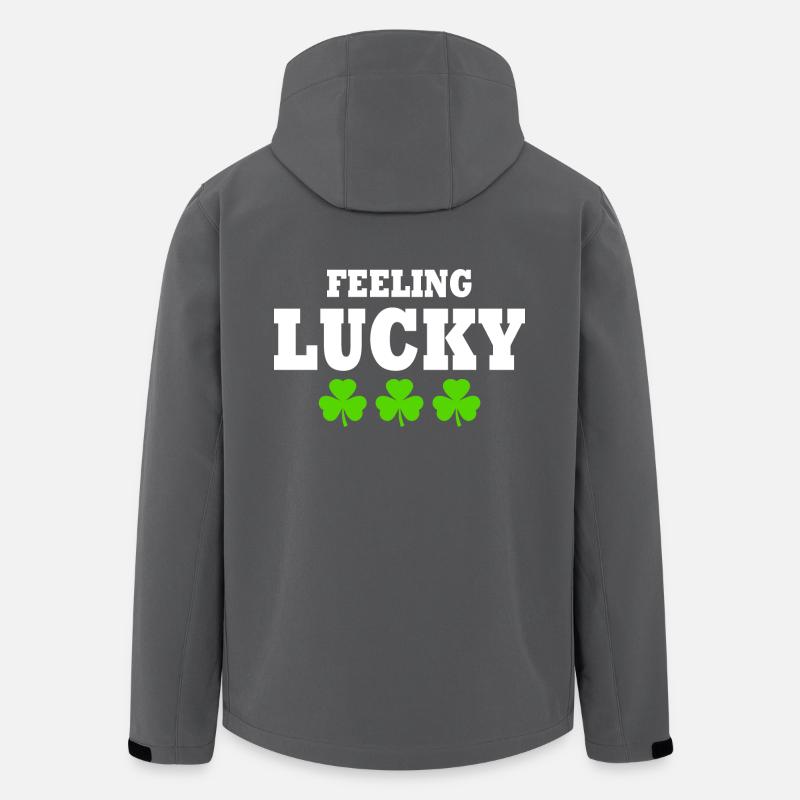 feeling lucky - Recycelte Männer Softshell-Jacke von Stanley/Stella - Anthrazit