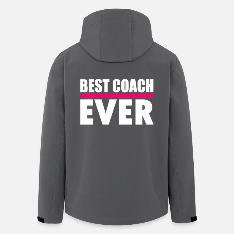 Best coach ever - Men’s Recycled Softshell Jacket by Stanley/Stella - anthracite