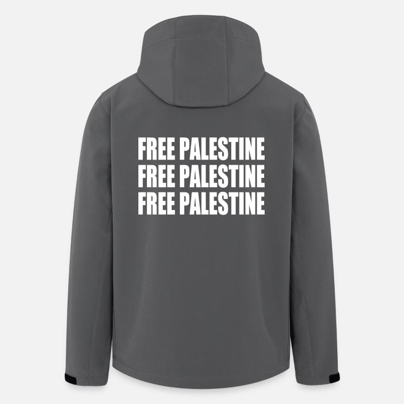 Free palestine - Men’s Recycled Softshell Jacket by Stanley/Stella - anthracite
