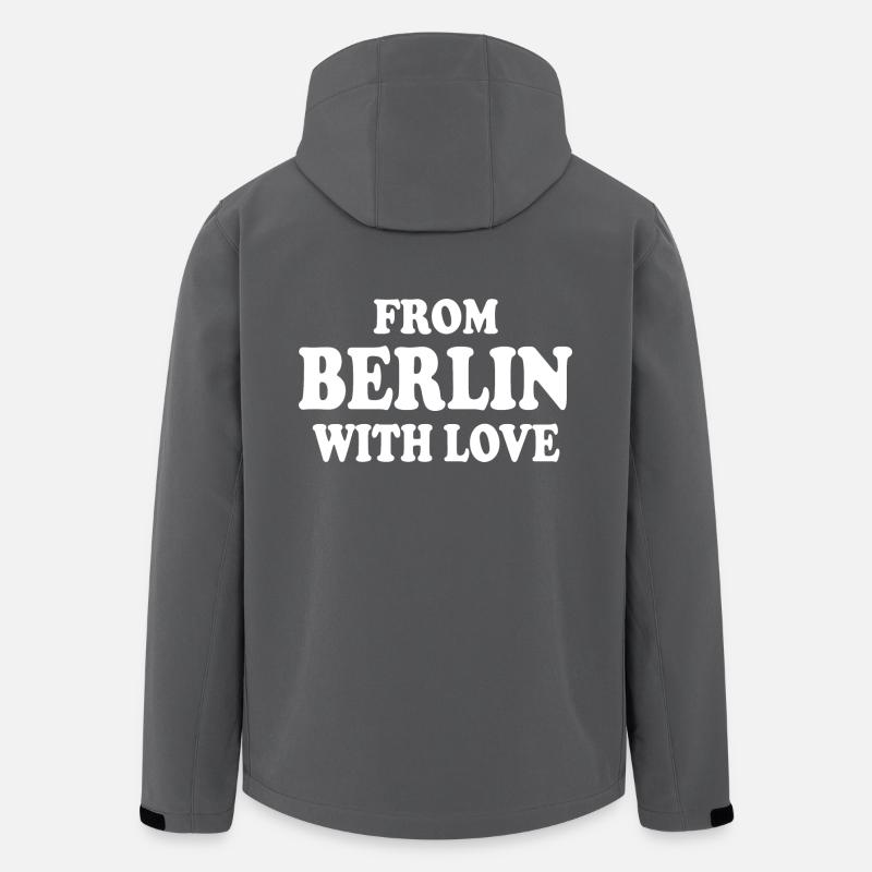 From berlin with love - Veste softshell homme en polyester recyclé Stanley/Stella - charbon