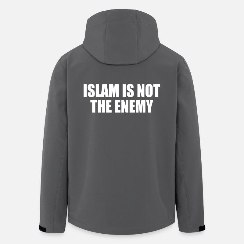 Islam is not the enemy - Veste softshell homme en polyester recyclé Stanley/Stella - charbon