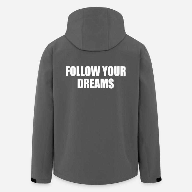 follow your dreams - Veste softshell homme en polyester recyclé Stanley/Stella - charbon