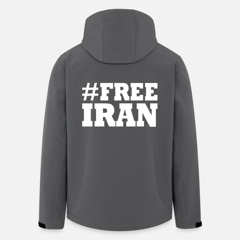 Free iran - Recycelte Männer Softshell-Jacke von Stanley/Stella - Anthrazit